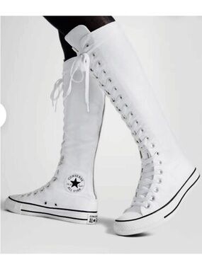🆕{Converse Chuck Taylor} All Star Knee XX-Hi trainers in white